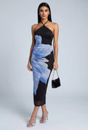 Floral Halter Maxi Dress
