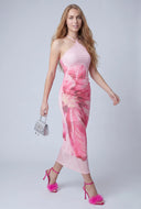 Floral Halter Maxi Dress