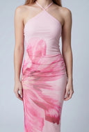 Floral Halter Maxi Dress