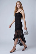 Lace Asymmetrical Dress