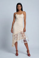 Lace Asymmetrical Dress