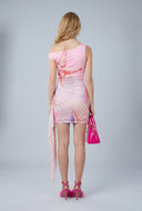 Starfish One Shoulder Mini Dress