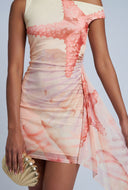 Starfish One Shoulder Mini Dress