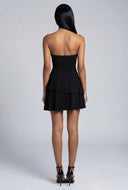Ruffle Tiered Mini Halter Dress