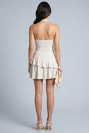 Ruffle Tiered Mini Halter Dress