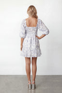 Ayleen Toile de Jouy Peasant Dress