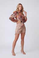 Emmeline Drawstring Cargo Shorts