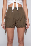 Emmeline Drawstring Cargo Shorts