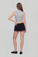 Wrenleigh Tiered Lace Mesh Shorts