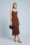 Pointelle Knit Maxi Dress