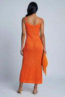 Pointelle Knit Maxi Dress