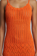 Pointelle Knit Maxi Dress