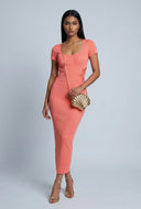 Floral Cutout Maxi Dress