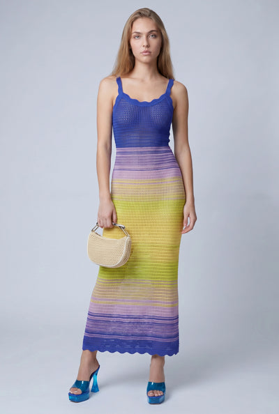 Adrianna Ombre Crochet Maxi Dress