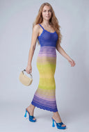 Adrianna Ombre Crochet Maxi Dress