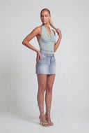 Freyja Cowl Neck Halter Blouse