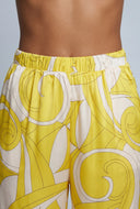 Madilynn Patterned Satin Pants