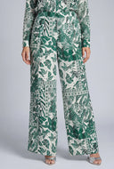 Tropical Scarf Print Palazzo Pants