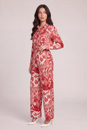 Tropical Scarf Print Palazzo Pants