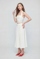 Smocked Back Crop Halter Top