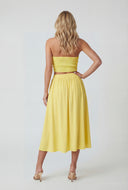 Smocked Back Crop Halter Top