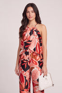 Alora Satin Flyaway Top