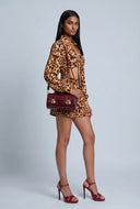 Sariyah Leopard Tie-Front Shirt