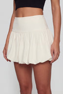 Allie Smocked High Waisted Mini Bubble Skirt