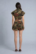 Annie Camo Crop Top