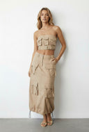 Samira Hyper Stretch Utility Cropped Tube Top