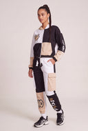 Color Block Graffiti Sweatpants