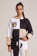 Color Block Graffiti Hoodie