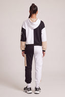 Color Block Graffiti Hoodie