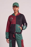 Color Block Graffiti Hoodie