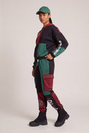 Color Block Graffiti Hoodie
