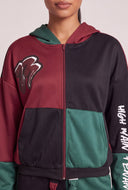 Color Block Graffiti Hoodie