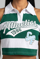Athletics Cold Shoulder Polo Shirt