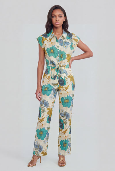 Bailee Botanical Linen Pants