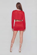 Number Graphic Cropped Mesh Jersey