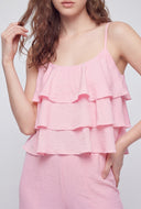 Tiered Ruffle Cami Blouse