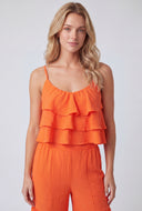 Tiered Ruffle Cami Blouse