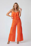 Tiered Palazzo Pants