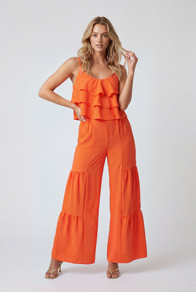 Tiered Palazzo Pants