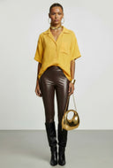 Kassidy Gauze Knit Button Front Shirt