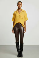 Kassidy Gauze Knit Button Front Shirt
