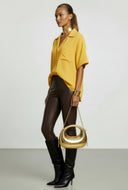 Kassidy Gauze Knit Button Front Shirt
