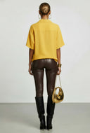 Kassidy Gauze Knit Button Front Shirt