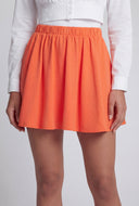 Emersyn Mid Rise Elastic Waist Mini Skirt