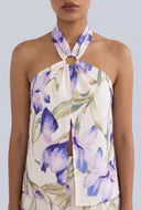 Floral Flyaway Halter Top