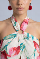 Floral Flyaway Halter Top